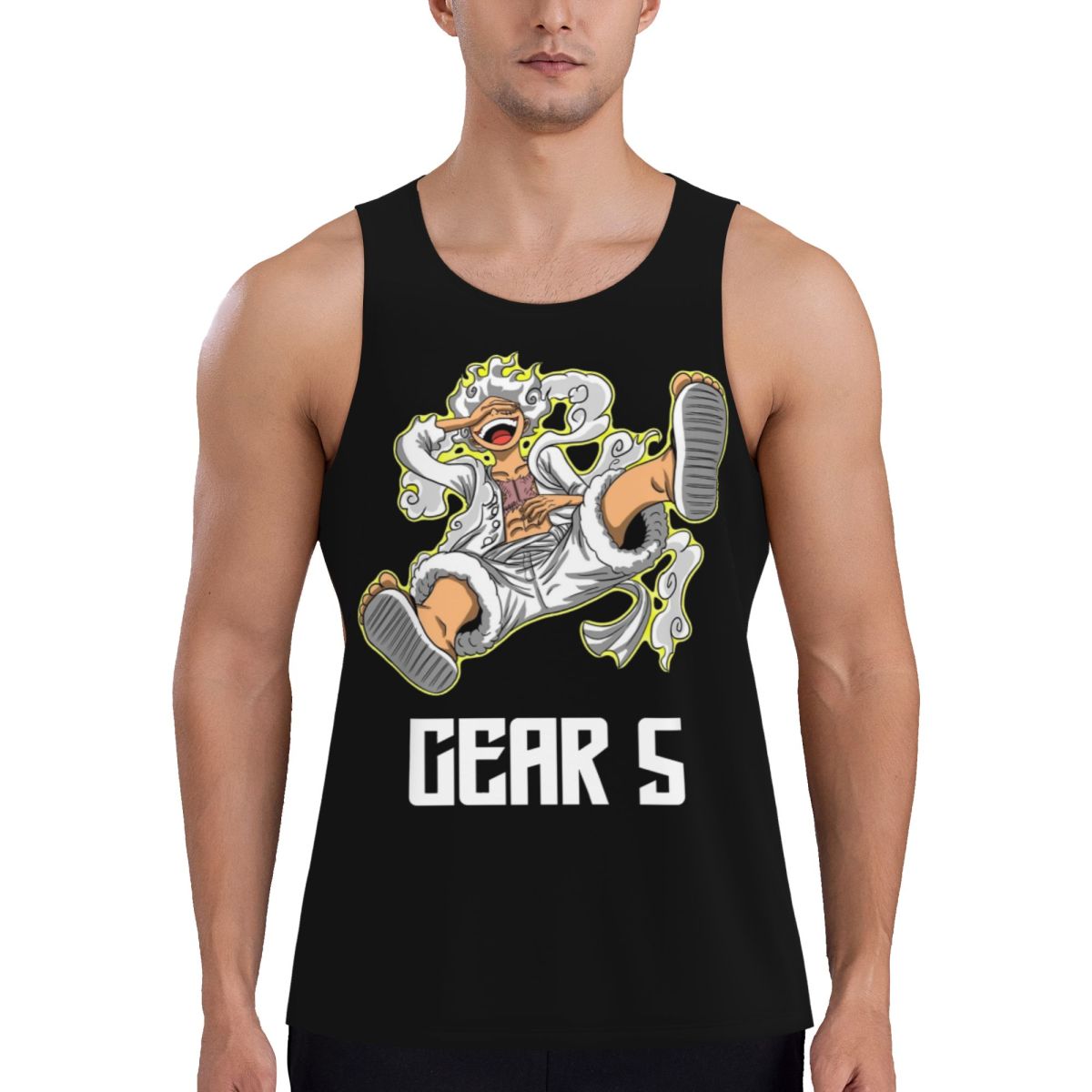 Running Gear Tank - Майка-безрукавка Luffy Gear 5 по мотивам