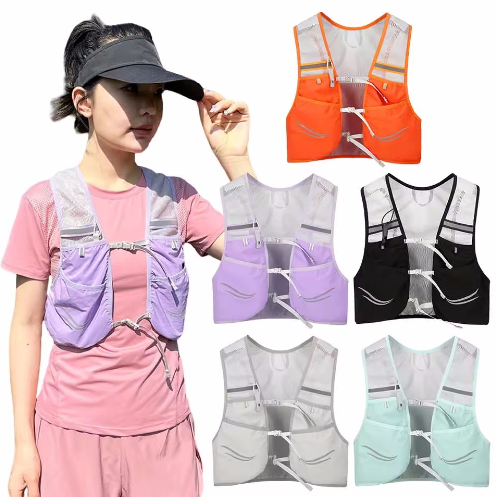 Running Hydration Vest - Светоотражающий жилет для бега, гидратация, нагрудная