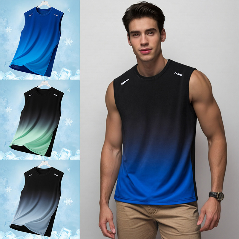 Running Hydration Vest - Мужская спортивная майка с градиентным принтом,