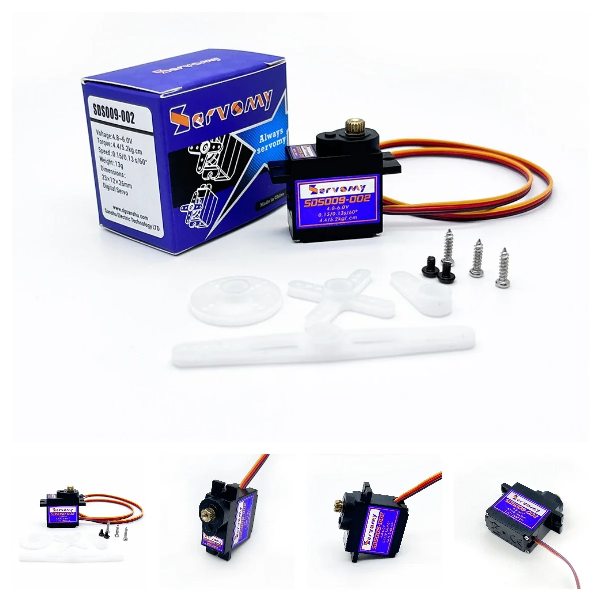 Running Gear Car - 4 шт. сервоприводы SDS009-02 9г, 4.4
