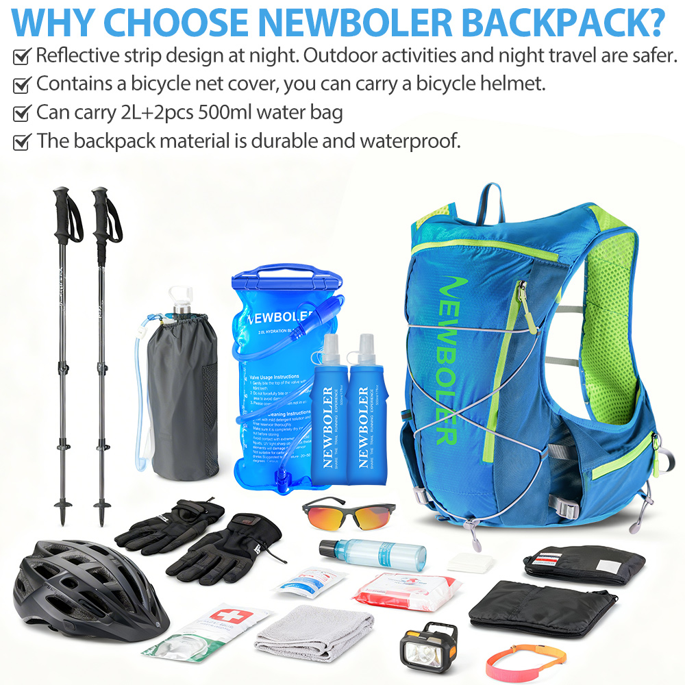 НОВИНКА: Рюкзак-жилет NEWBOLER – обзор и цена Running Hydration Vest