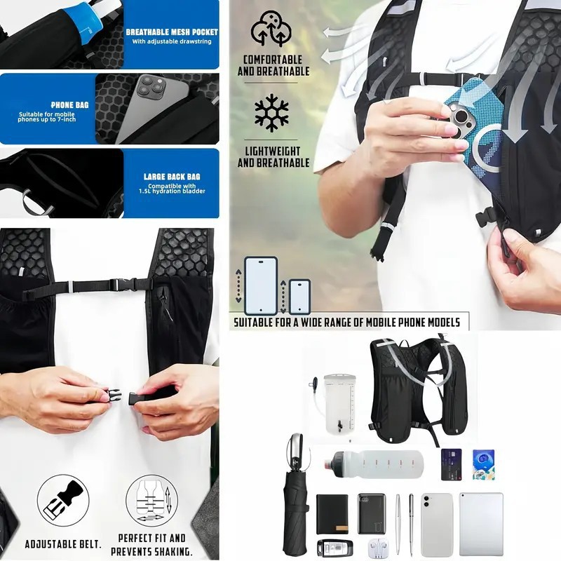 Универсальный спортивный жилет – обзор и цена Running Hydration Vest